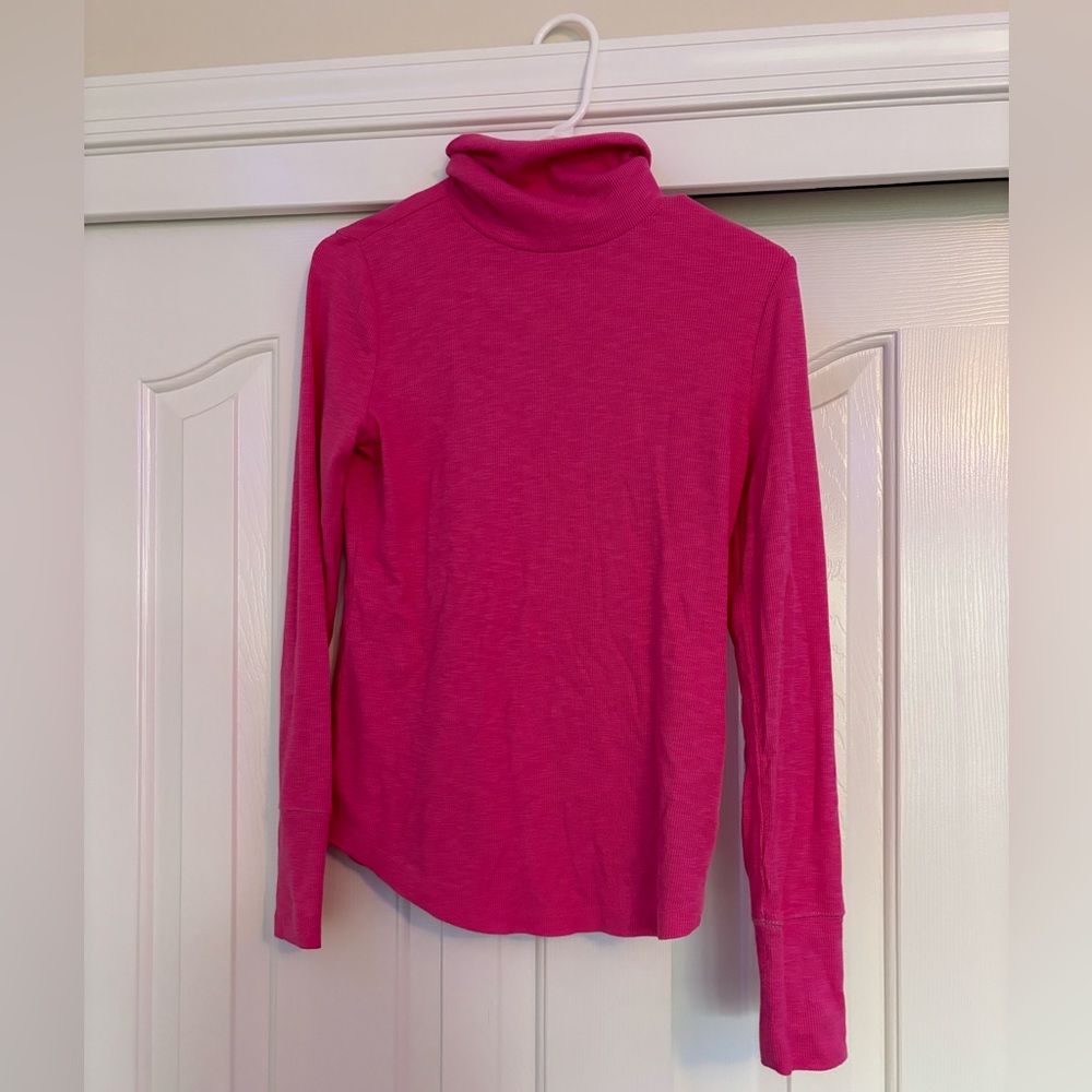 Gap Pink Ribbed Turtleneck